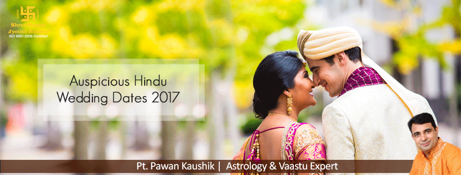 Auspicious Dates for Hindu marriage in 2017
