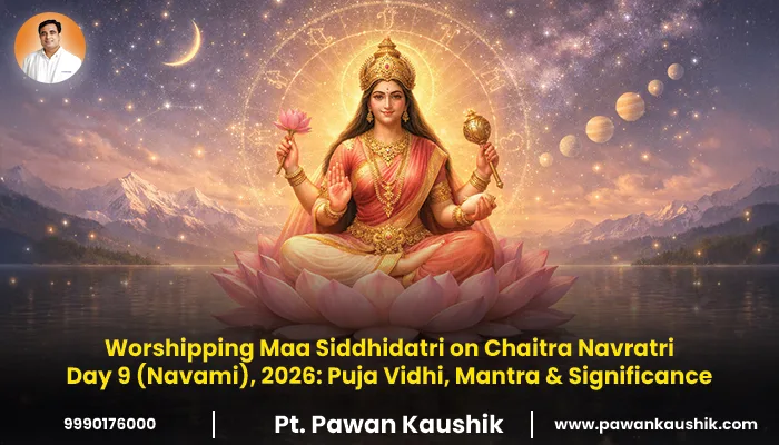worshipping maa siddhidatri on chaitra navratri day 9