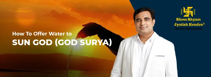 Offer Water to Sun God