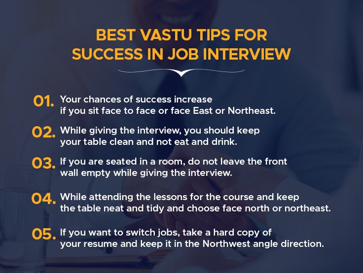 best vastu tips for success in job interview