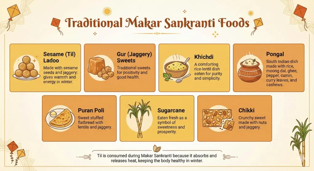Traditional Makar Sankranti Foods