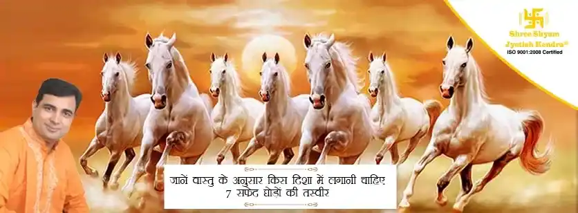 जानें वास्तु के अनुसार किस दिशा में लगानी चाहिए 7 सफेद घोड़ों की तस्वीर
