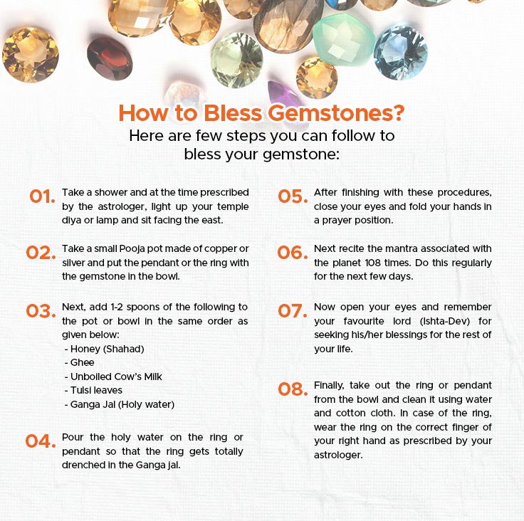 how to bless gemstone