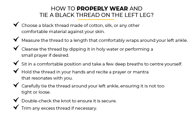 What is the benefit of wearing a black thread or kala dhaga on our upper  arm? - Quora