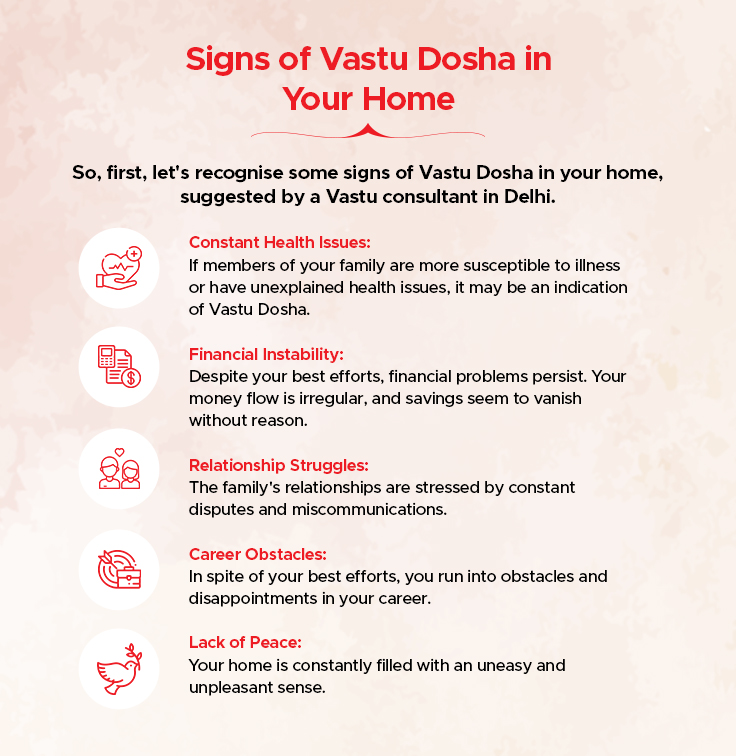 signs of vastu dosha in your home