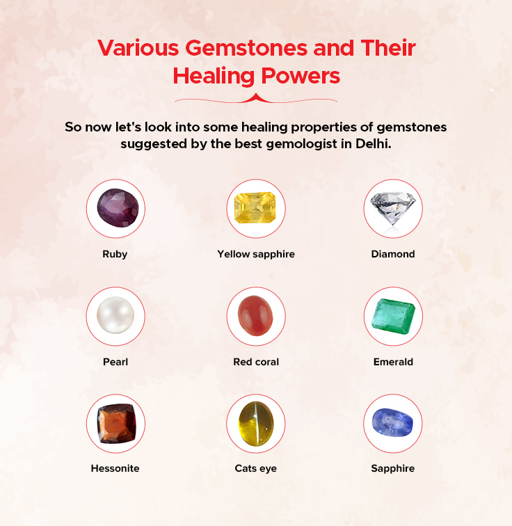 various gemstones and their healing powers