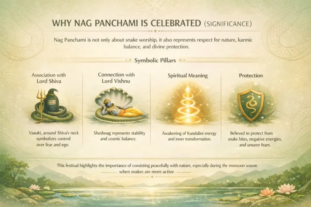 infographic of nag panchami celebration