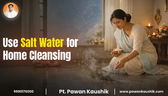 women using salt water for home cleansing on the occasion of Ram Navami to Remove Negativity