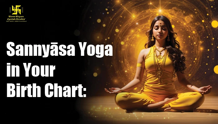 Sannyāsa Yoga in Your Birth Chart: Path to Spiritual Renunciation Sannyaasa Yoga