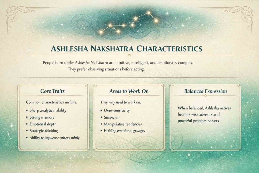 Ashlesha Nakshatra Characteristics Characteristics of Ashlesha Nakshatra