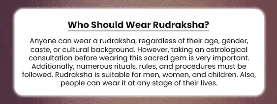 Who Should Wear Rudraksha