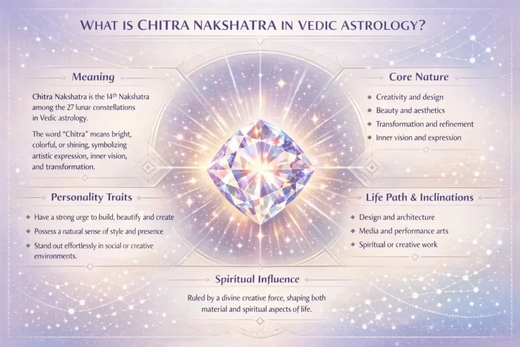 chitra nakshatra in vedic astrology explained by the infographic