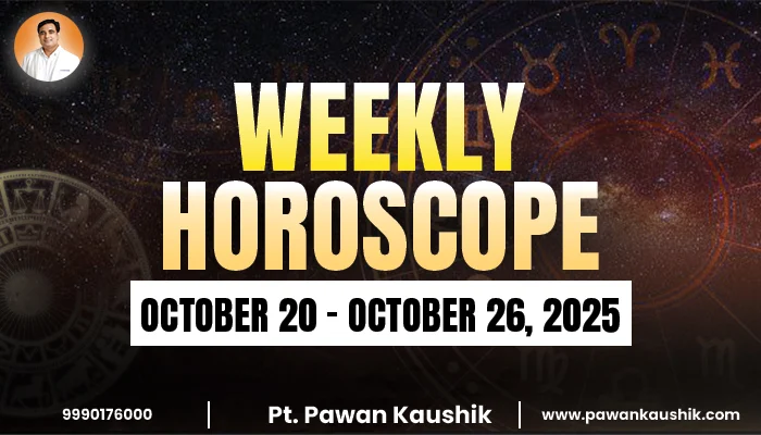 Weekly Horoscope: 20 October to 26 October 2025 - Insight for All Zodiac Signs Weekly horoscope 20 October to 26 October 2025