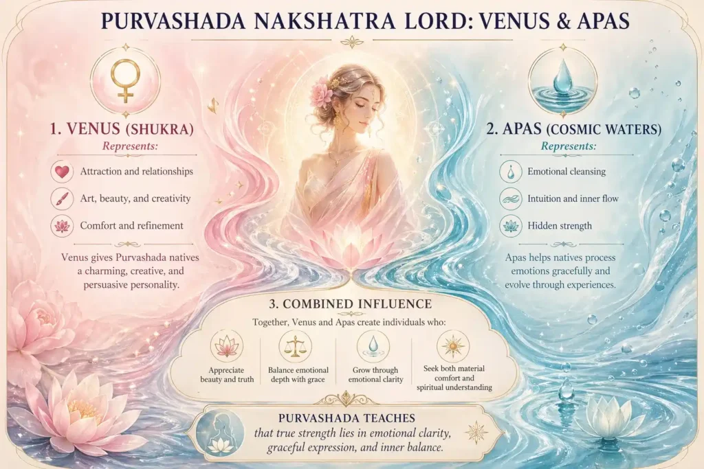 venus and apas the lord of purvashada nakshatra explain with the help of infographic
