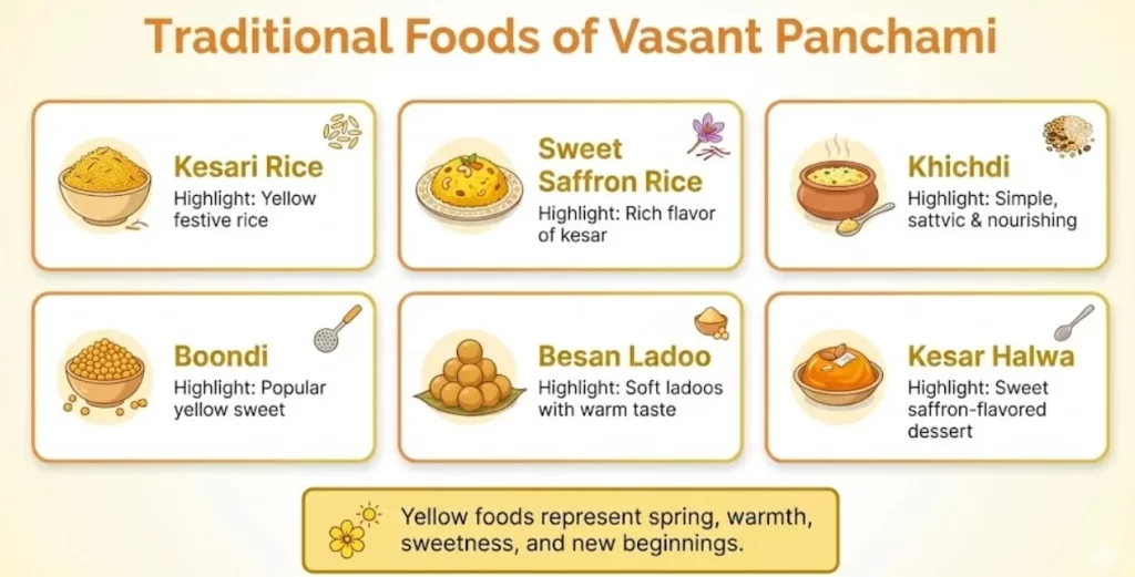vasant panchami traditional Food