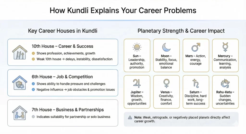 Kundli Explains Your Career Problems