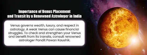 Importance of Venus Placement and Transit by a Renowned Astrologer in India