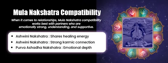 Mula Nakshatras Compatibility