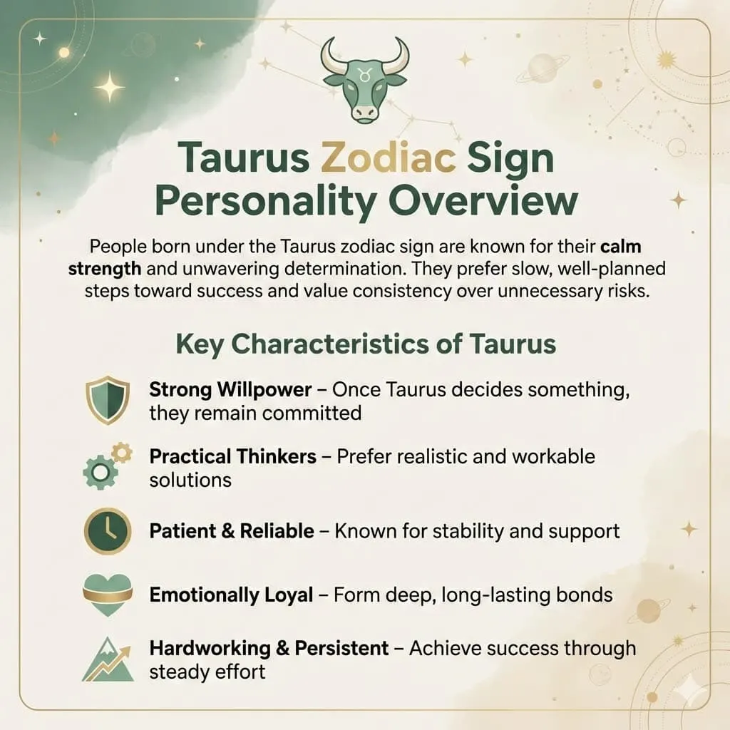 Taurus Zodiac Sign Personality Overview