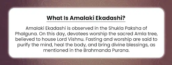What Is Amalaki Ekadashi