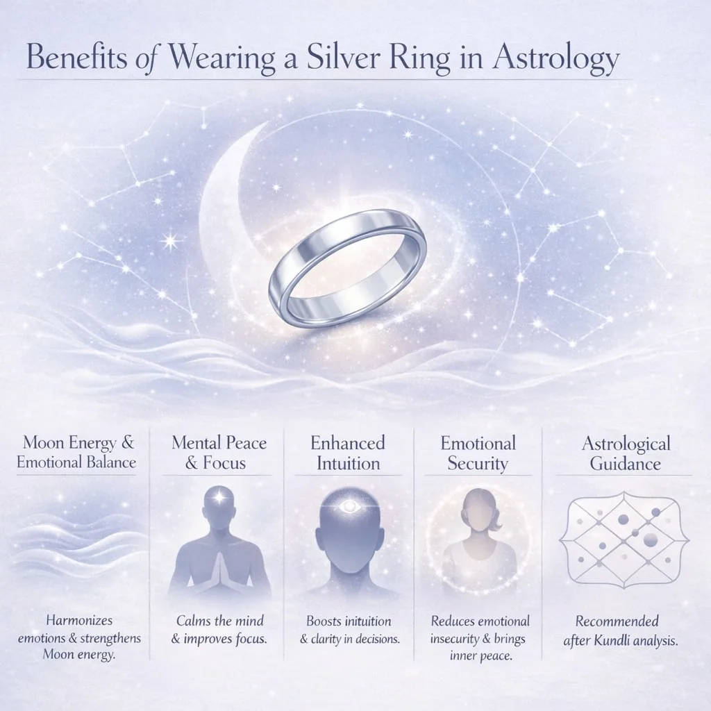 Benefits of Wearing a Silver Ring in Astrology