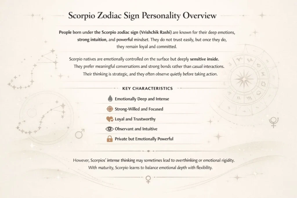 Scorpio Zodiac Sign Personality Overview Scorpio Zodiac Sign Personality Overview