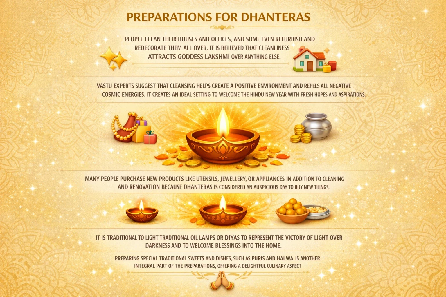 Preparation of Dhanteras in 2025
