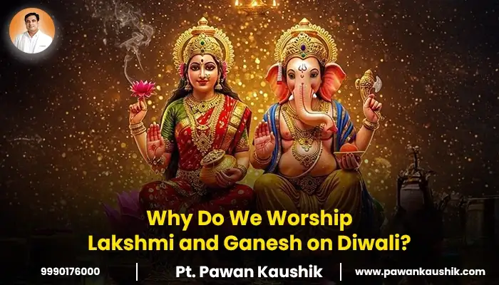 Worship Lakshmi and Ganesh on Diwali