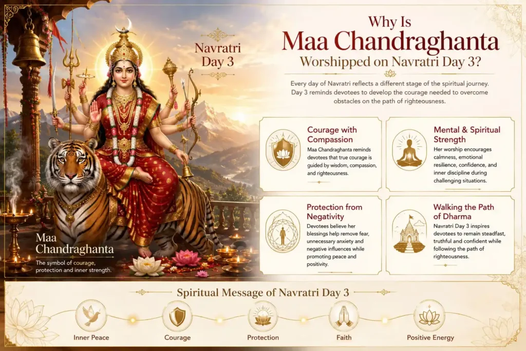 why is maa chandraghanta worshipped on navratri day 3