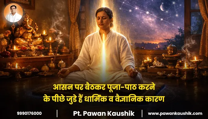 आसन पर बैठकर पूजा-पाठ करने के पीछे जुडे हैं धार्मिक व वैज्ञानिक कारण