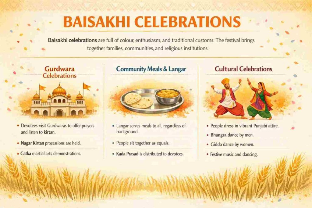 Baisakhi Celebrations Explained in details through infographic