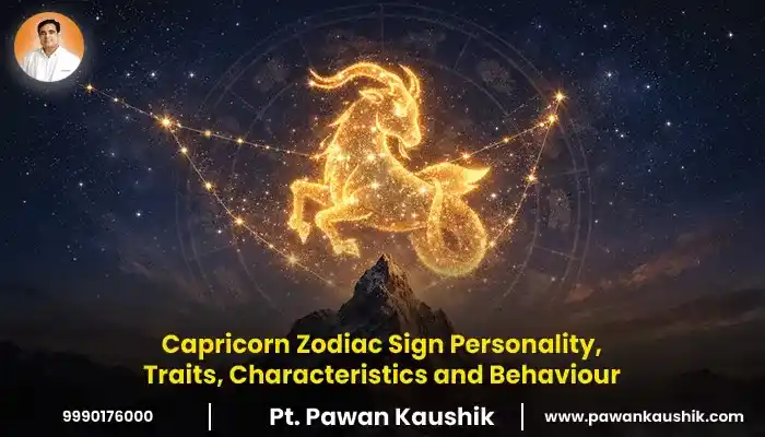 Capricorn Zodiac Sign Personality traits and characteristics Banner