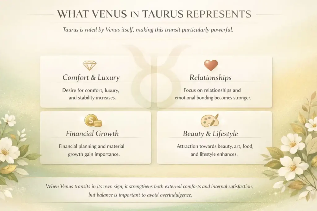 What Venus in Taurus Represents what venus in taurus represents understand with the help of infographic