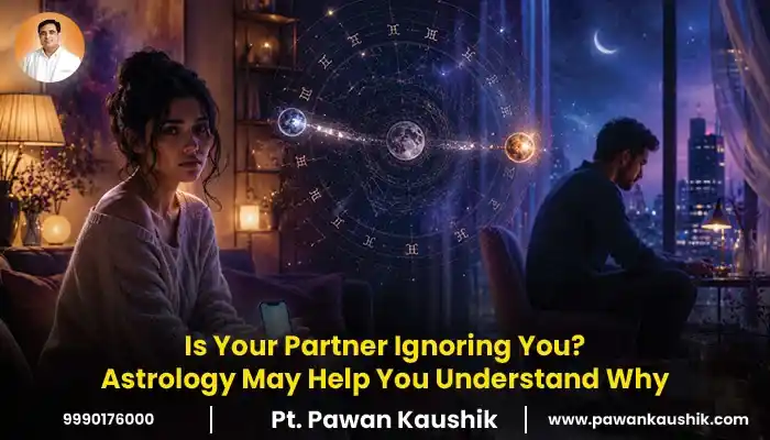 Astrology-inspired relationship image about a partner becoming distant