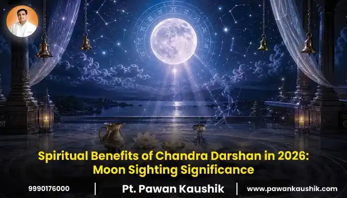 Spiritual benefits of chandra darshan and  moon sighting significance Blog Banner