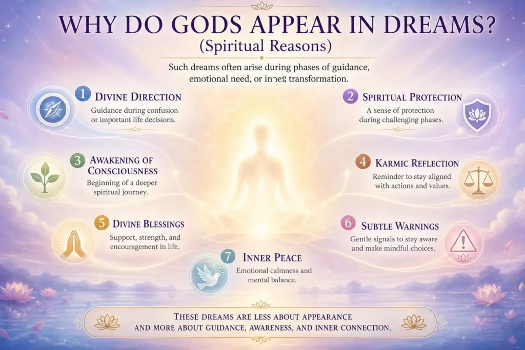 why do gods appear in dreams explained in 7 points with the help of infographic