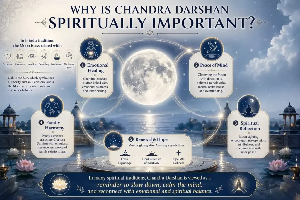 why is chandra darshan considered spiritually important explained with the help of infographic