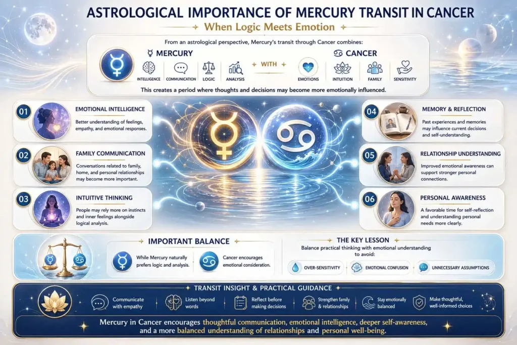 astrological importance of mercury transit in cancer explained with the help of infographic