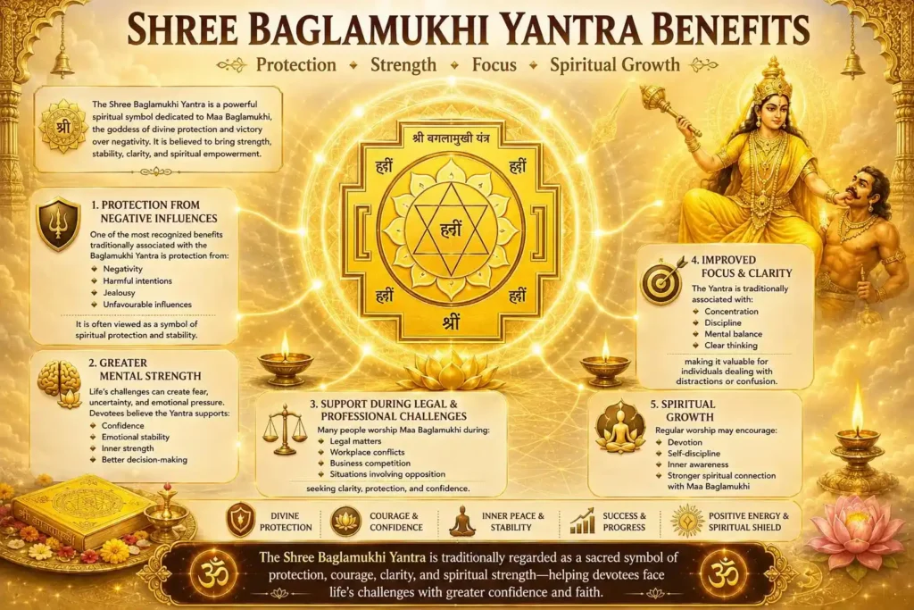 benefits of shree baglamukhi yantra