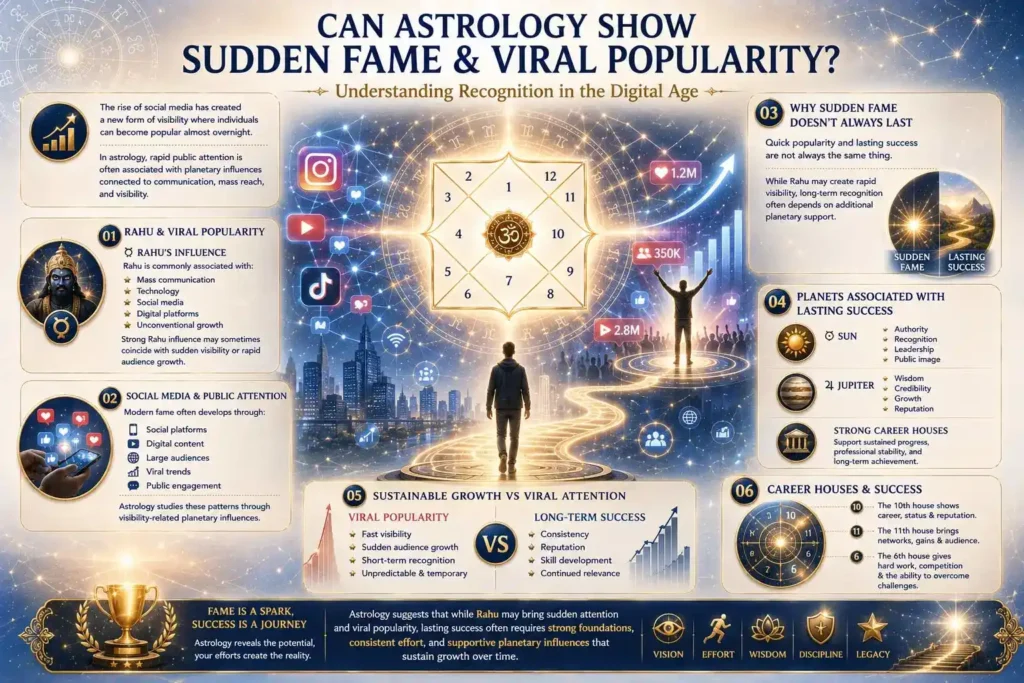 can astrology show sudden fame and viral popularity infographic