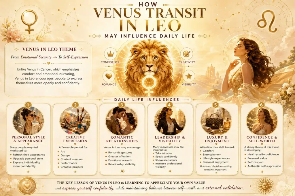 how venus transit in leo may influence daily life