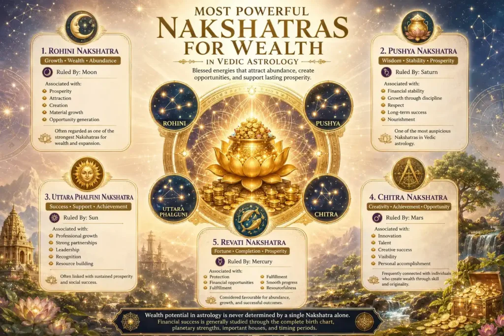 most powerful nakshatras for wealth