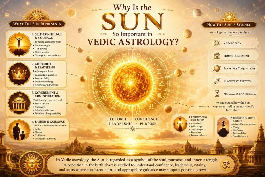 importance of sun in vedic astrology explained in this infographic