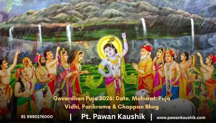 Govardhan Puja 2026: Date, Muhurat, Puja Vidhi, Parikrama & Chappan Bhog blog image