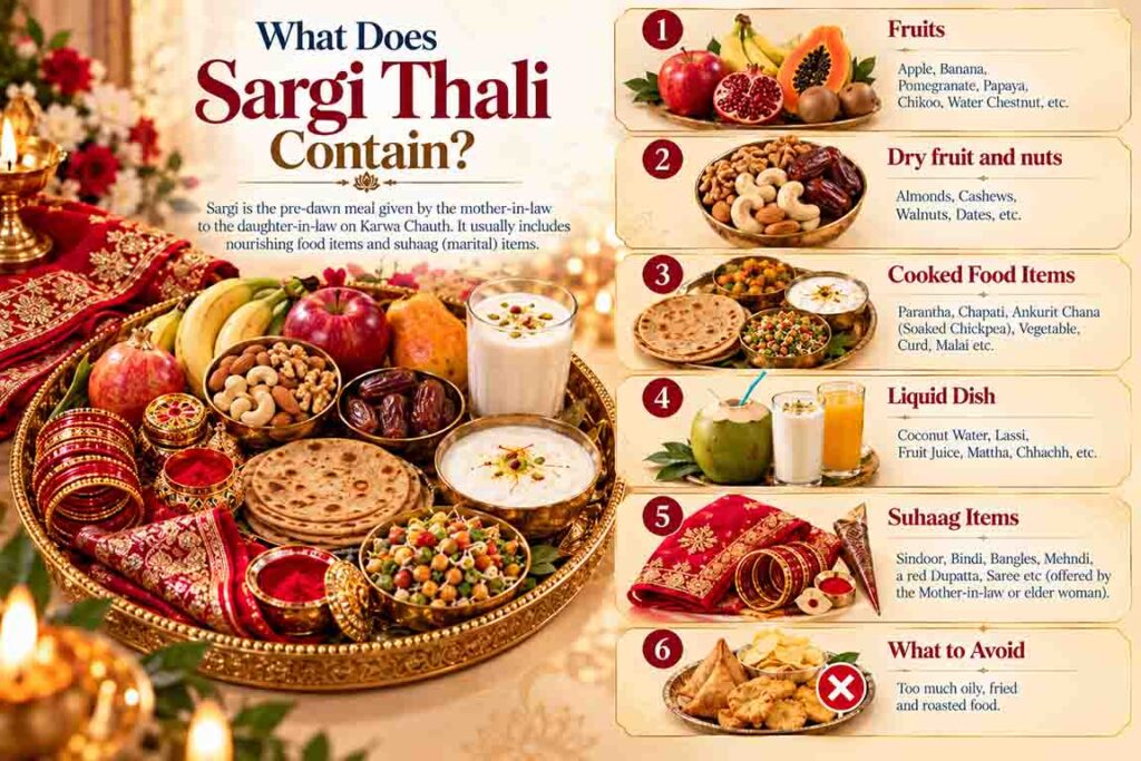 What Does Sargi Thali Contain: Sargi Thali Items